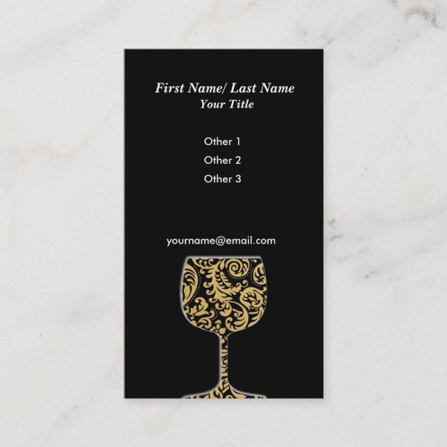 Tarjeta de visita del vino (Anverso)