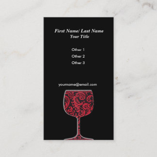 Tarjeta de visita del vino