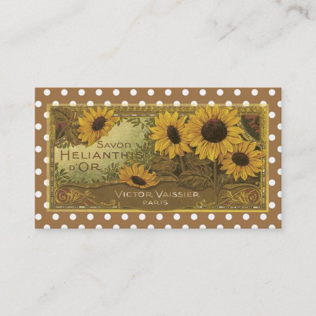Tarjeta de visita del vintage (Anverso)