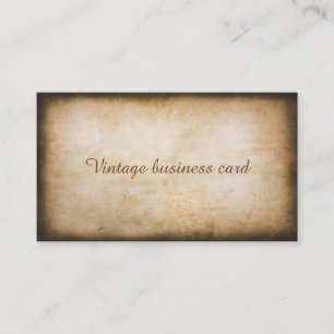 Tarjeta de visita del vintage