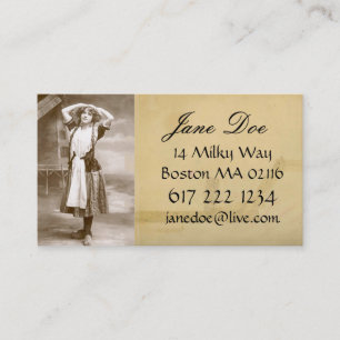 Tarjeta de visita del vintage