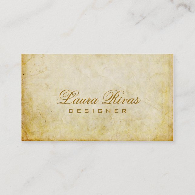 Tarjeta de visita del vintage (Anverso)
