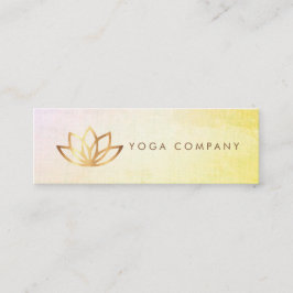 Tarjeta de visita del vintage de la yoga de Lotus