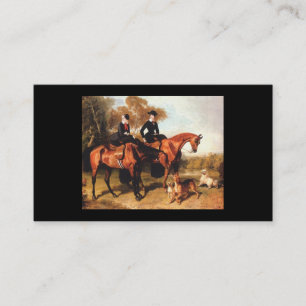 Tarjeta de visita del vintage del caballo