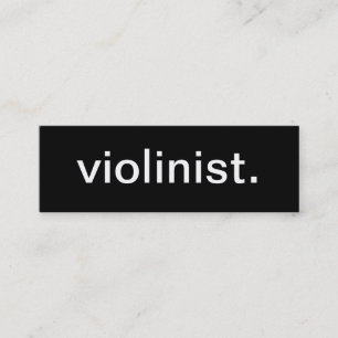 Tarjeta de visita del violinista