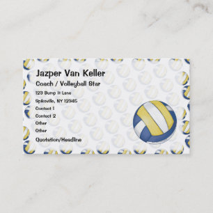 Tarjeta de visita del voleibol