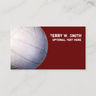 Tarjeta de visita del voleibol
