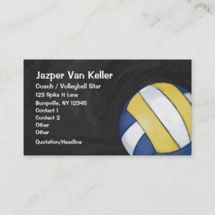 Tarjeta de visita del voleibol