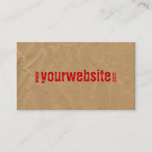 tarjeta de visita del Web site