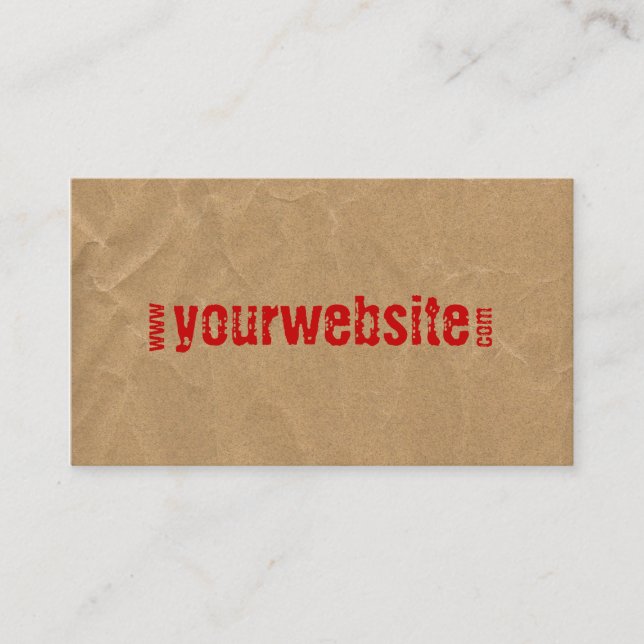 tarjeta de visita del Web site (Anverso)