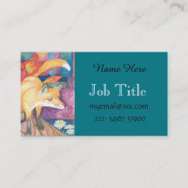 tarjeta de visita del zorro