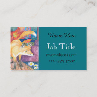 tarjeta de visita del zorro