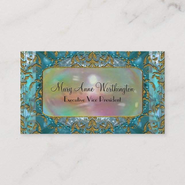 Tarjeta De Visita Delancey del profesional elegante del mar (Anverso)