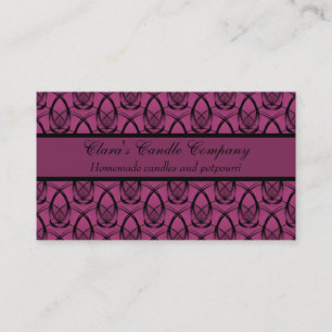 Tarjeta de visita delantera de la moda, fucsia