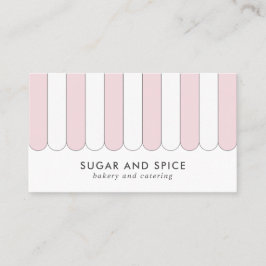 Tarjeta de visita delantera de tienda con tiras ro