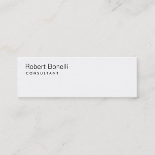 Tarjeta de visita delgada del consultor moderno