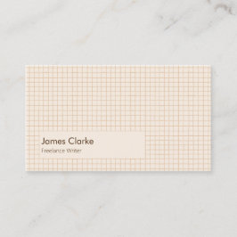 Tarjeta De Visita Delicado patrón de color marrón crema con logotipo