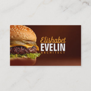 Tarjeta De Visita Delicia de hamburguesa salada g764