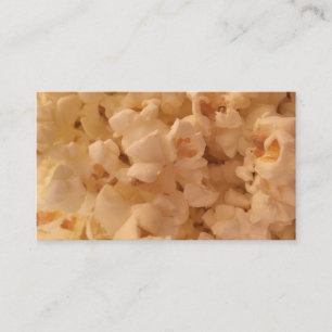 Tarjeta de visita deliciosa de las palomitas