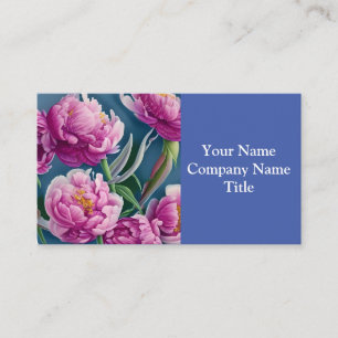 Tarjeta De Visita Deliciosas Peonies Country Garden