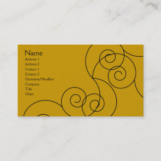 Tarjeta De Visita Della - oro antiguo
