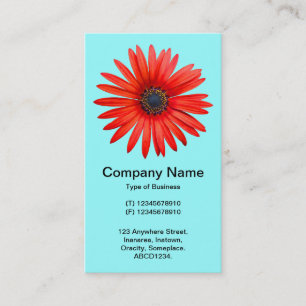 Tarjeta De Visita Demonio Rojo - Azul helado