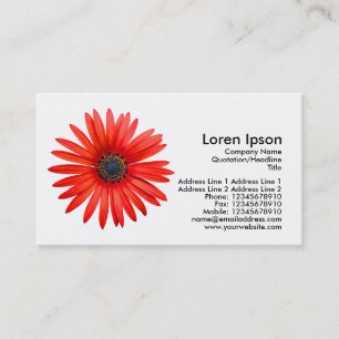 Tarjeta De Visita Demonio Rojo - Blanco