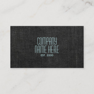 Tarjeta De Visita Denim negro
