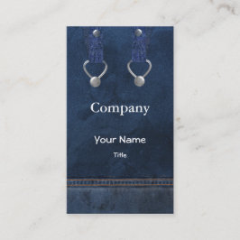 Tarjeta De Visita denim overalls Business Cards