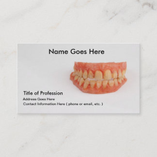 Tarjeta de visita dental