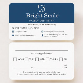 Tarjeta De Visita Dental Clinic Visit Reminder Appointment