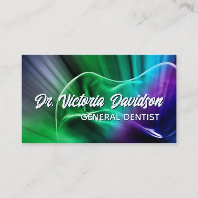 Tarjeta De Visita Dental Clinical Tooth Fragment Business Card (Anverso)