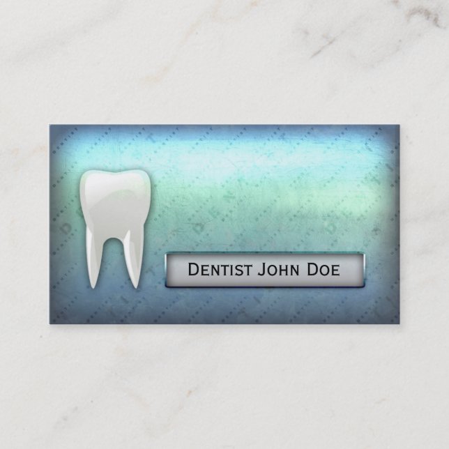 Tarjeta de visita dental de la oficina del (Anverso)