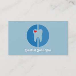 Tarjeta de visita dental del diente de la oficina