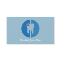 Tarjeta de visita dental del diente de la oficina