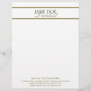 Tarjeta de visita dental del Oro-Partido del papel