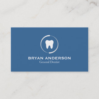 Tarjeta de visita dental elegante