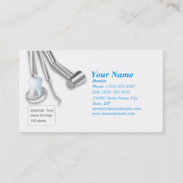 Tarjeta De Visita Dentist Business Card (Anverso)