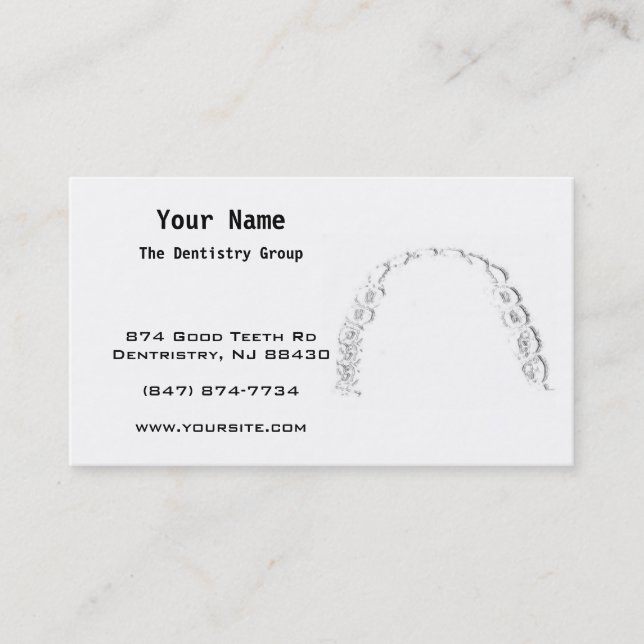 Tarjeta De Visita Dentist Business Card (Anverso)