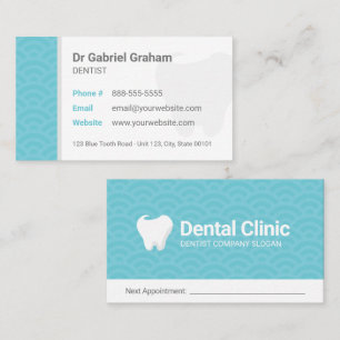 Tarjeta De Visita Dentist Dental Clinic Business Card
