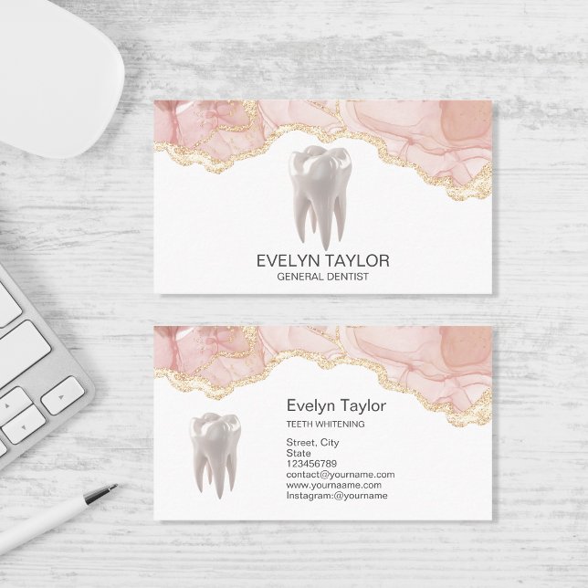 Tarjeta De Visita Dentist Dental Clinical Clínica Whitening Smile Bu (Subido por el creador)