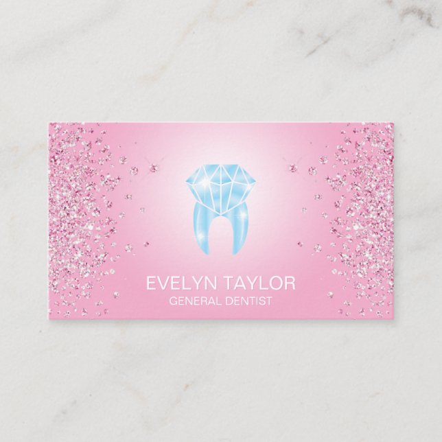 Tarjeta De Visita Dentist Dental Clinical Clinical Whitening Smile (Anverso)