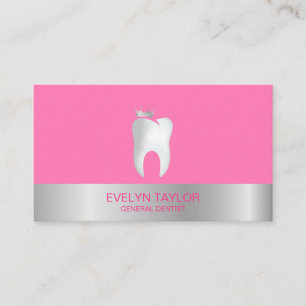 Tarjeta De Visita Dentist Dental Clinical Whitening Smile Crown