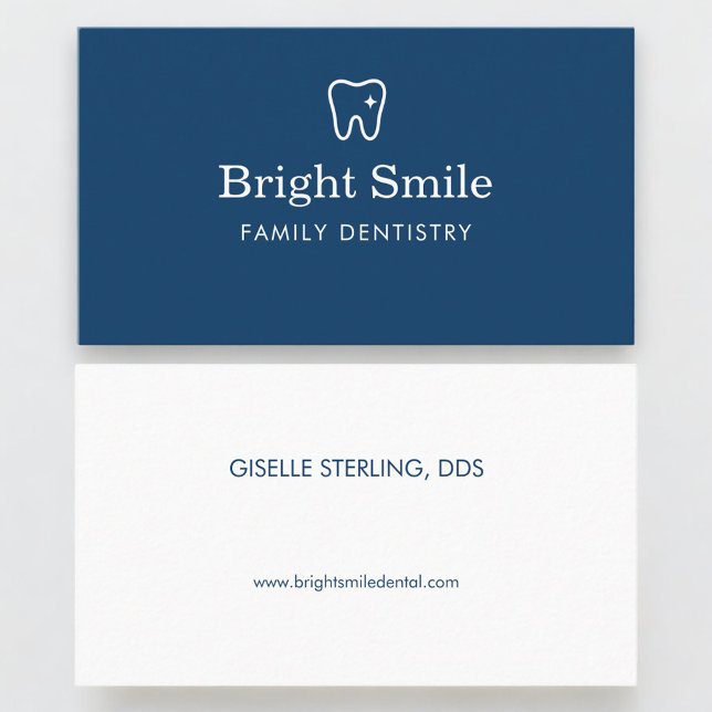Tarjeta De Visita Dentist Dentistry Tooth Logo (Subido por el creador)