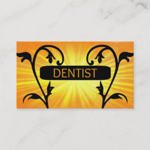 Tarjeta De Visita Dentist Sun Damask Business Card
