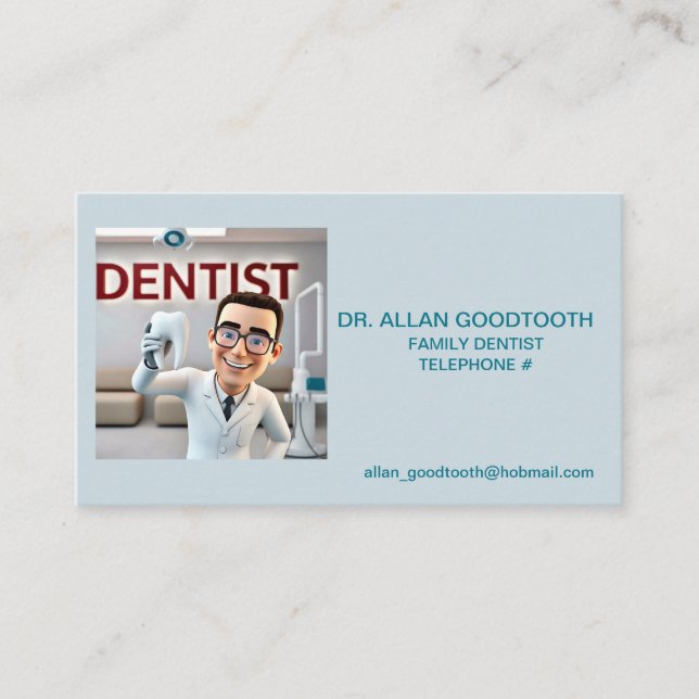 TARJETA DE VISITA " DENTISTA " (Anverso)