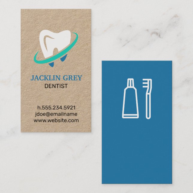 Tarjeta De Visita Dentista (Anverso / Reverso)