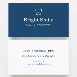 Tarjeta De Visita Dentista Azul