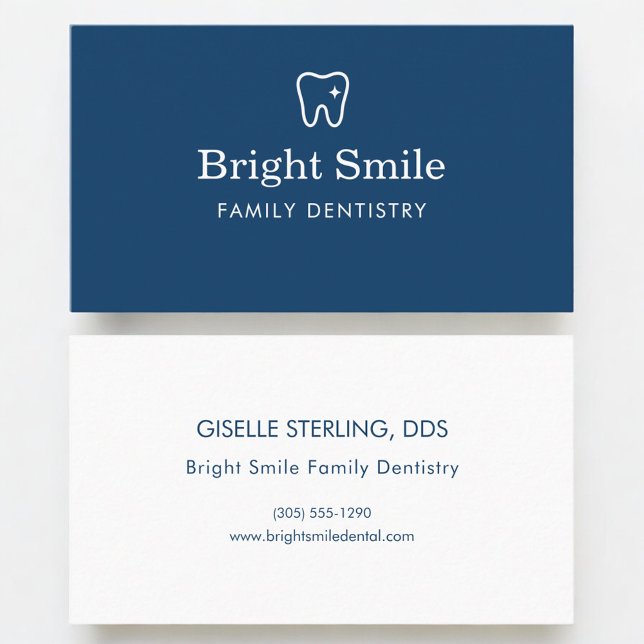Tarjeta De Visita Dentista Azul (Subido por el creador)