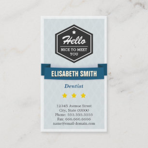 Tarjeta De Visita Dentista - Creativo Estilo Retro